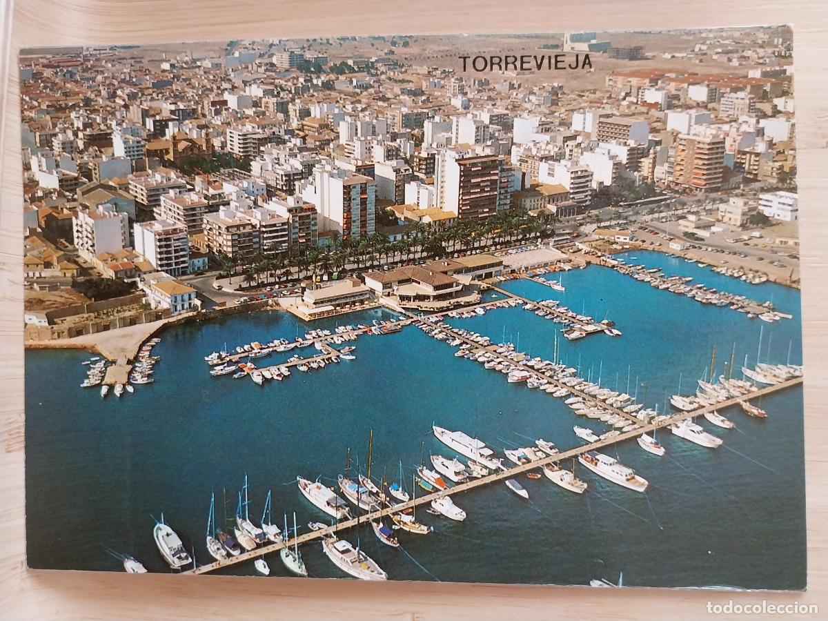 Postales: TORREVIEJA REAL CLUB DEPORTIVO PUERTO ED HNOS GALIANA SC ORIGINAL A&Ntilde;O 1981 BARCOS