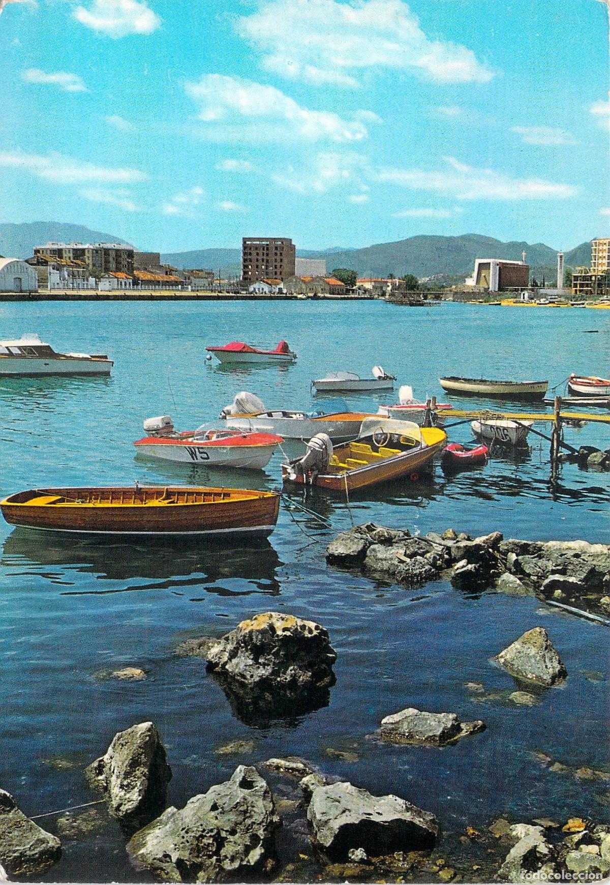 Postales: Tarjeta Postal Puerto de Gandia, Valencia - Detalle con Barcas