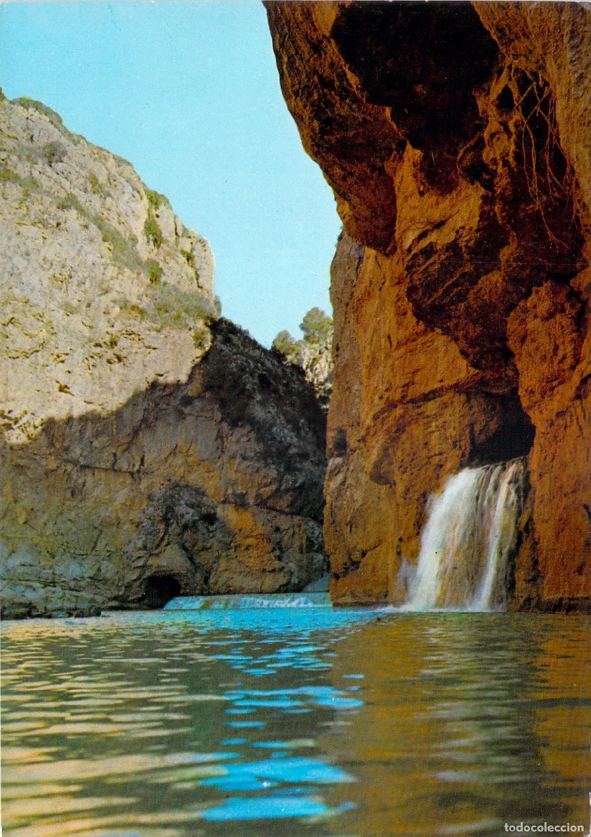 Postales: Postal de Chulilla, Valencia - Charco Azul y Cascada