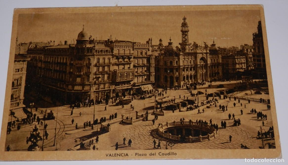 Postales: TARGETA POSTAL DE VALENCIA - PLAZA DEL CAUDILLO