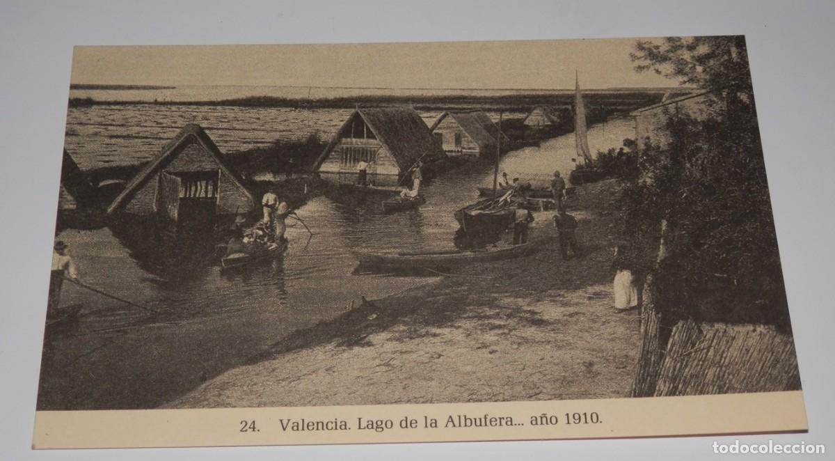 Postales: TARGETA POSTAL DE VALENCIA - LAGO DE LA ALBUFERA - A&Ntilde;O 1910