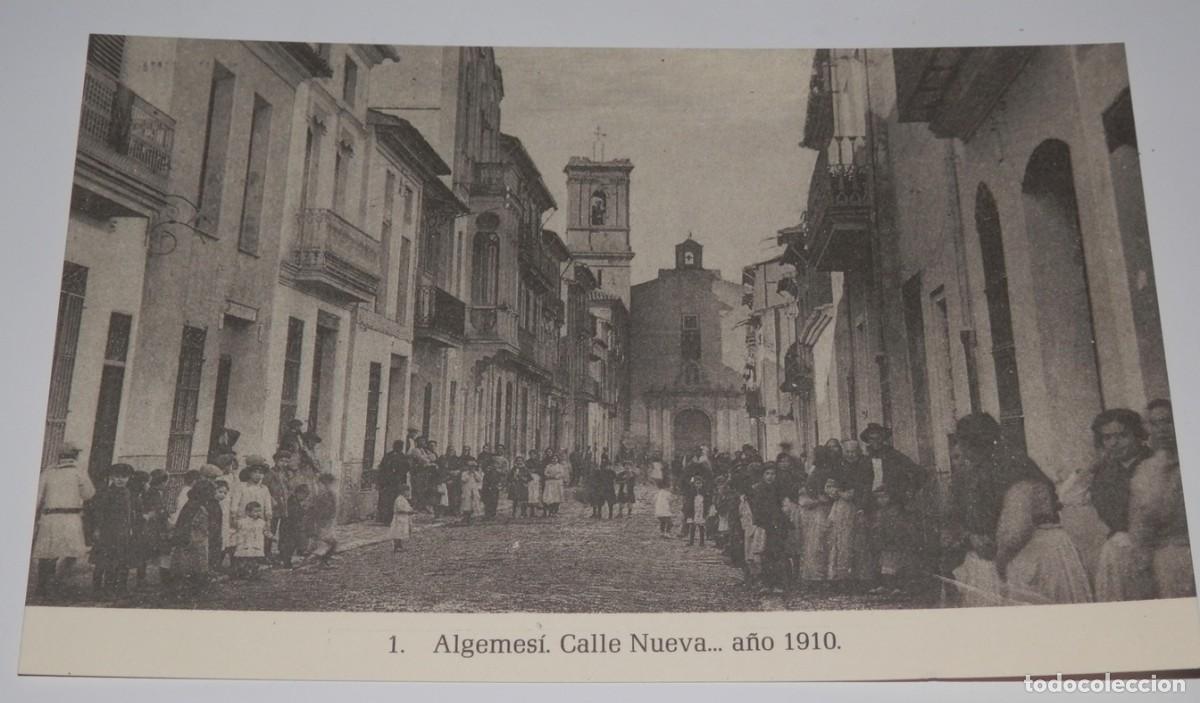 Postales: TARGETA POSTAL DE VALENCIA - ALGEMESI- CALLE NUEVA A&Ntilde;O 1910