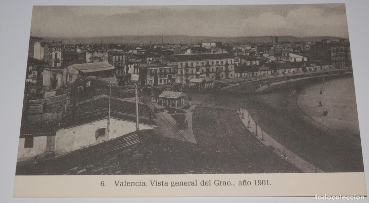 Postales: TARGETA POSTAL DE VALENCIA - VISTA GENERAL DEL GRAO A&Ntilde;O 1901