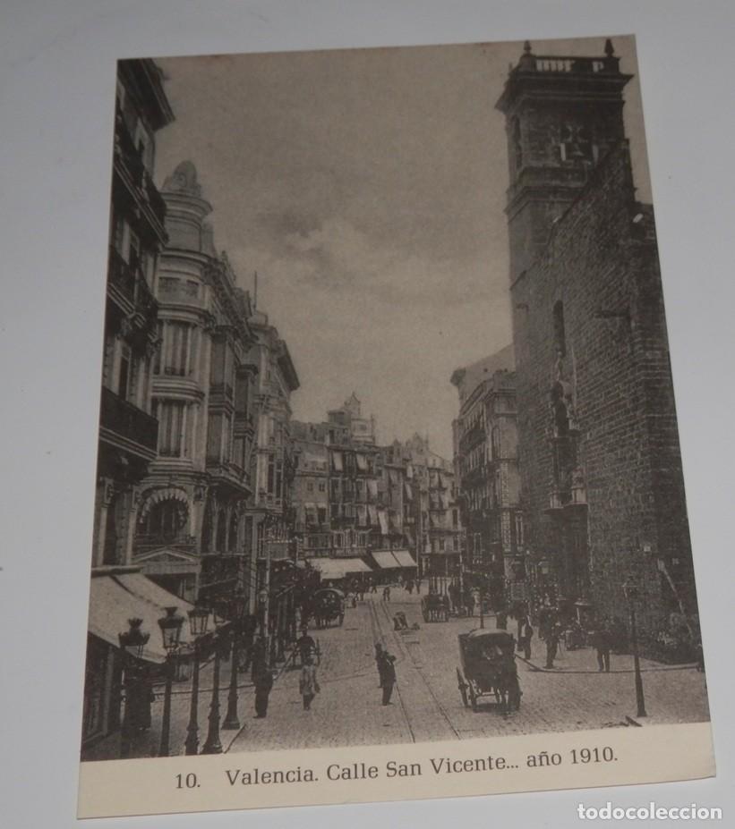 Postales: TARGETA POSTAL DE VALENCIA - CALLE SAN VICENTE A&Ntilde;O 1910