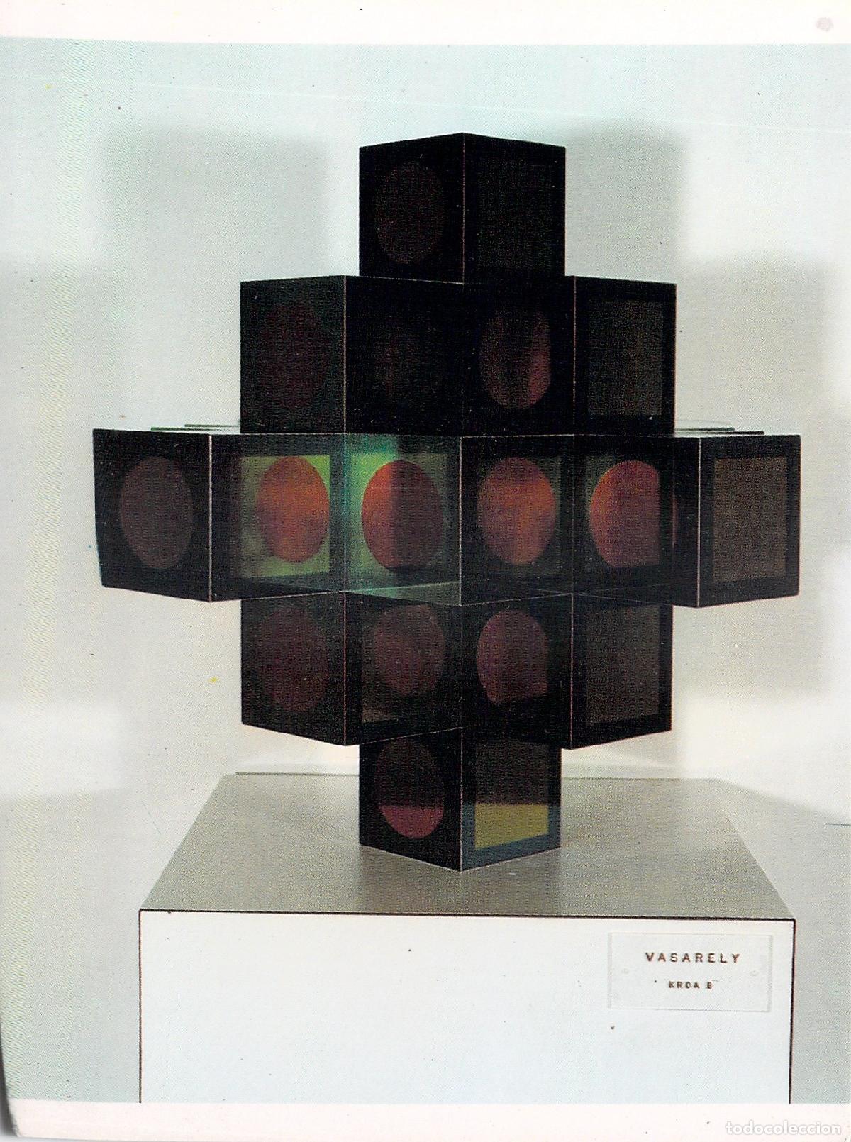 Postales: Postal de Arte Victor Vasarely - Escultura Kroa B - Colecci&oacute;n Alicante