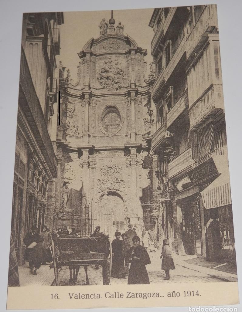 Postales: TARGETA POSTAL DE VALENCIA - CALLE ZARAGOOZA A&Ntilde;O 1914