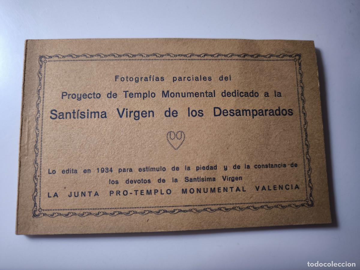Postales: 8 postales. Proyecto templo monumental dedicado a la Virgen de los desamparados. Valencia 1934