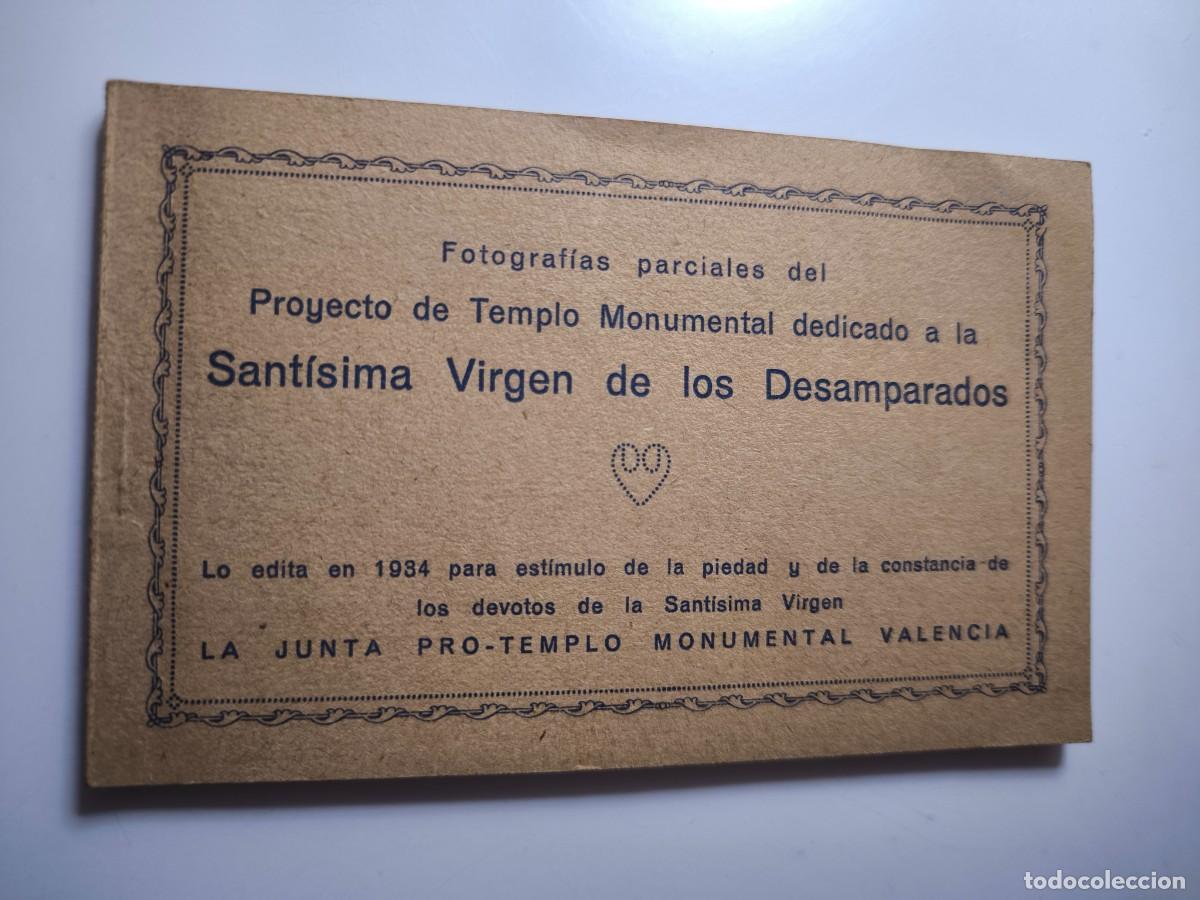 Postales: 8 postales. Proyecto templo monumental dedicado a la Virgen de los desamparados. Valencia 1934