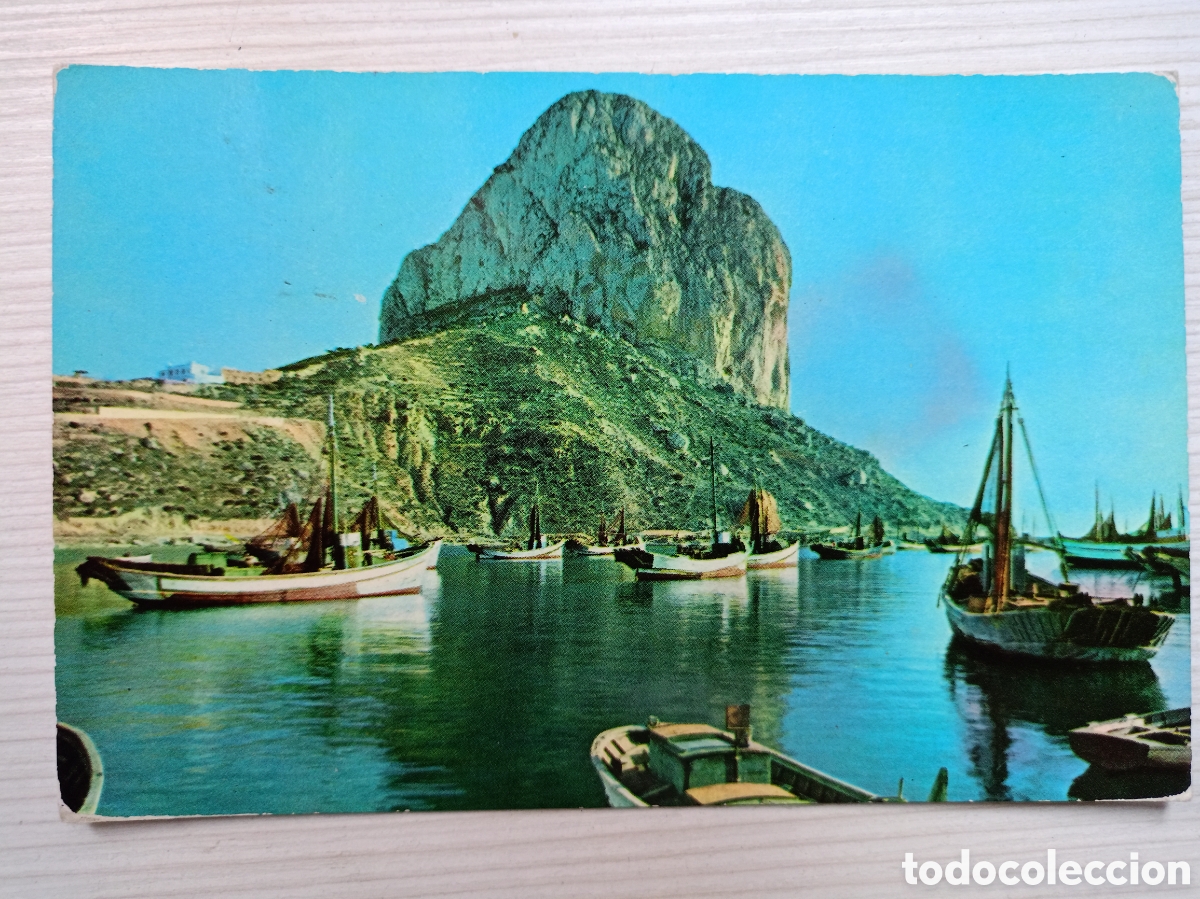 Postales: CALPE (Alicante) Postal No.4131, Vista del Pe&ntilde;&oacute;n de Ifach desde el Puerto