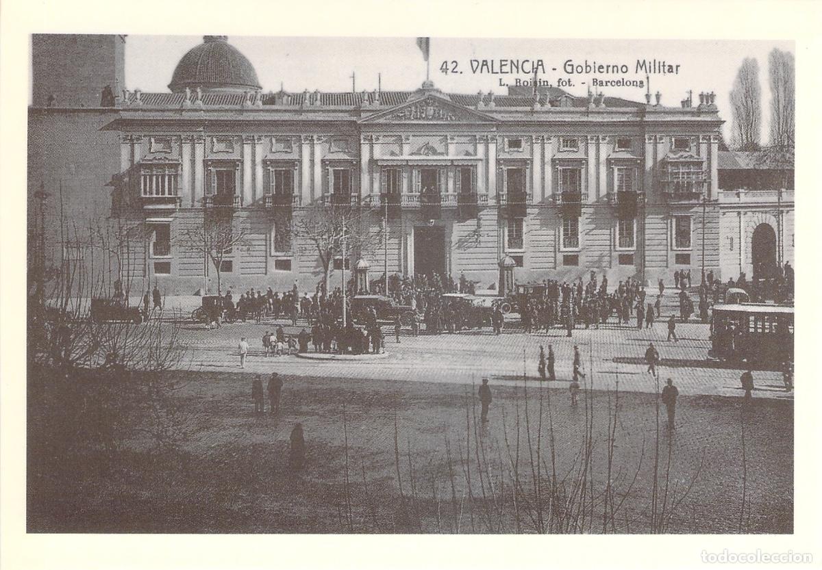 Postales: Postal de Valencia - Edificio del Gobierno Militar reproducci&oacute;n
