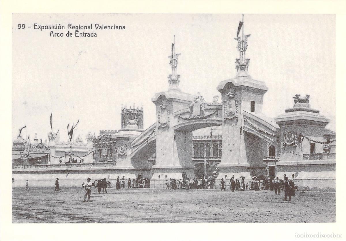 Postales: Postal de la Exposici&oacute;n Regional Valenciana, Arco de Entrada reproducci&oacute;n