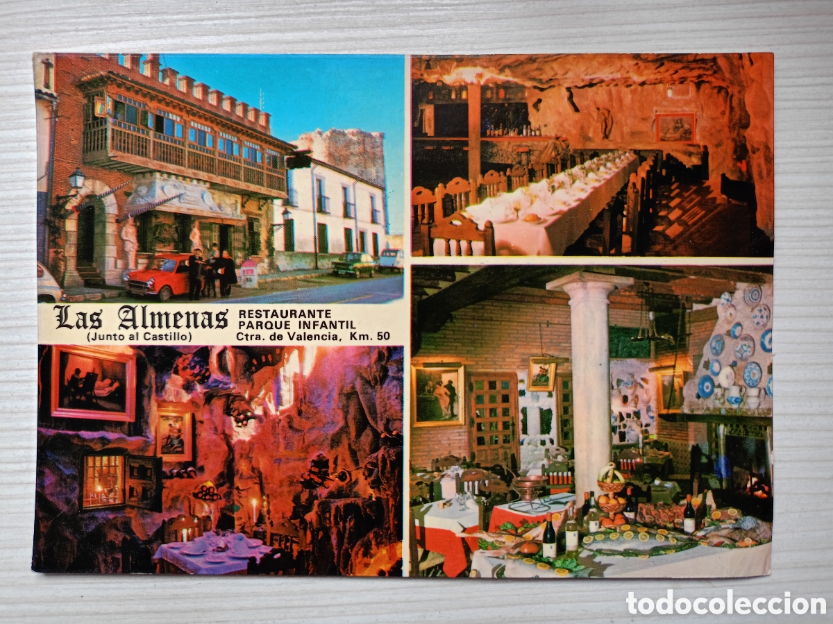 Postales: POSTAL DEL RESTAURANTE LAS ALMENAS, VILLAREJO DE SALVANES. ESCRITA 1972