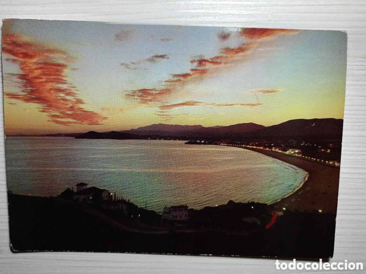 Postales: Benidorm Alicante atardecer a&ntilde;os 60 sin circular