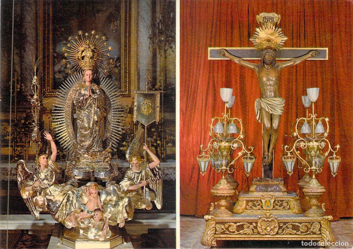 Postales: Postal Onteniente: Inmaculada Concepci&oacute;n y Cristo de la Agon&iacute;a