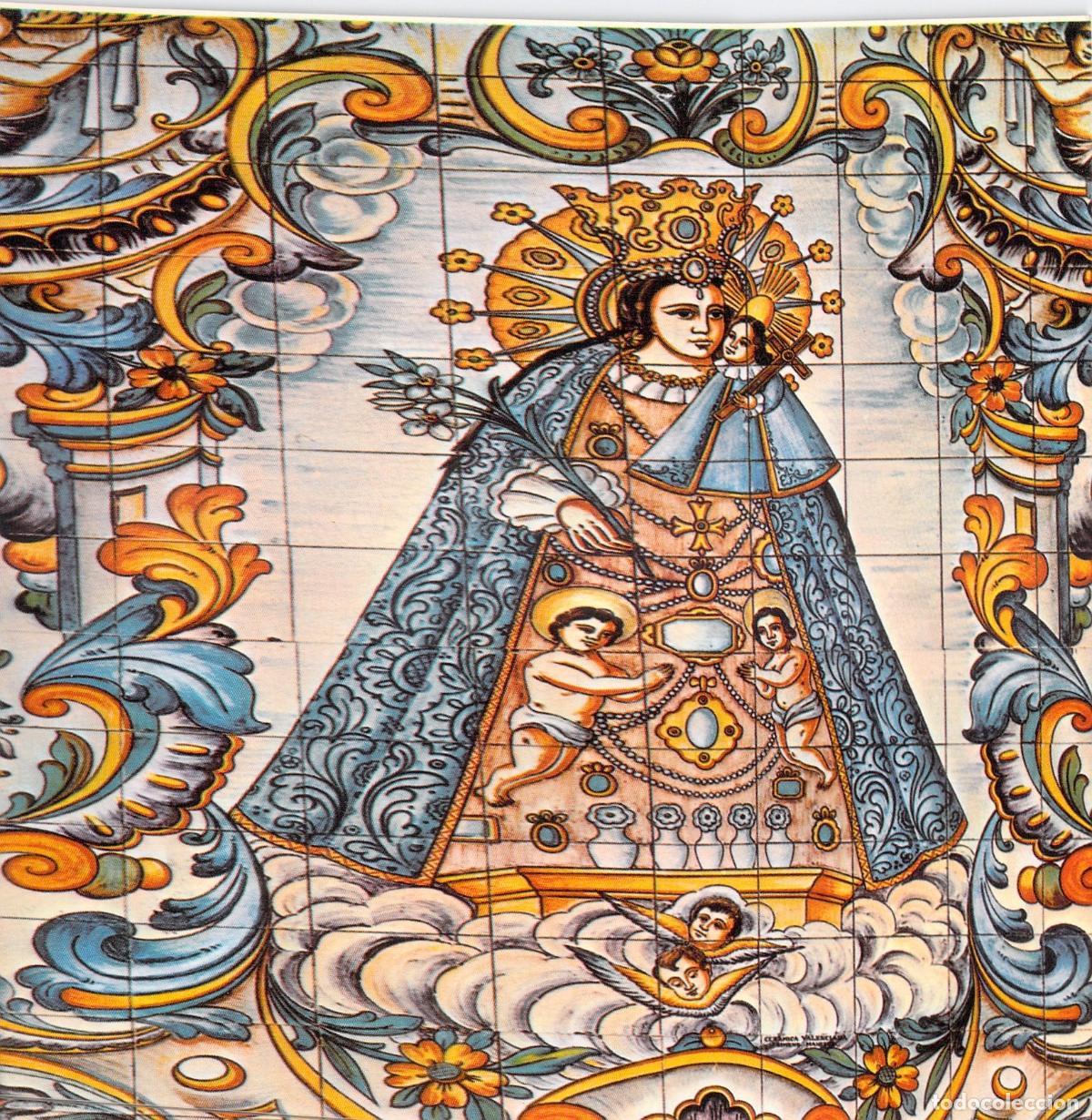 Postales: Postal Mosaico Virgen de los Desamparados Bas&iacute;lica de Valencia