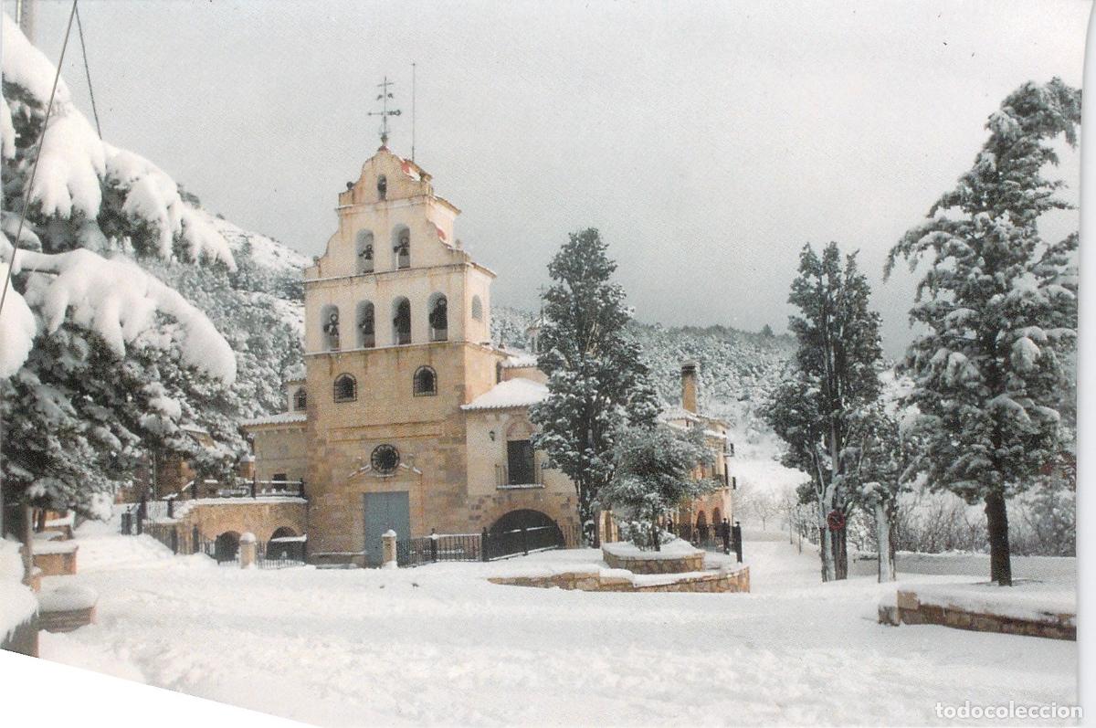 Postales: Postal Santuario del Remedio en Utiel bajo la nieve