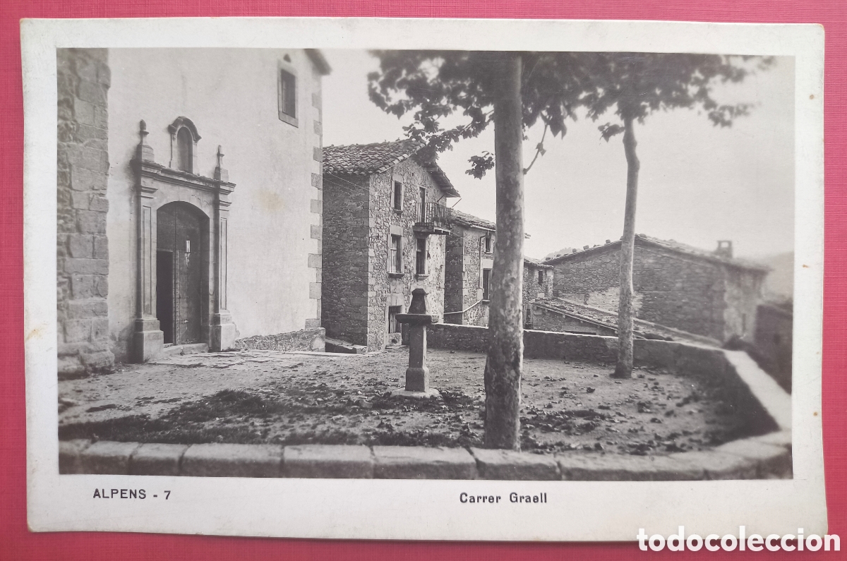 Postales: ALPENS CARRER GRAELL POSTAL FOTOGR&Aacute;FICA BARCELONA C. 1945
