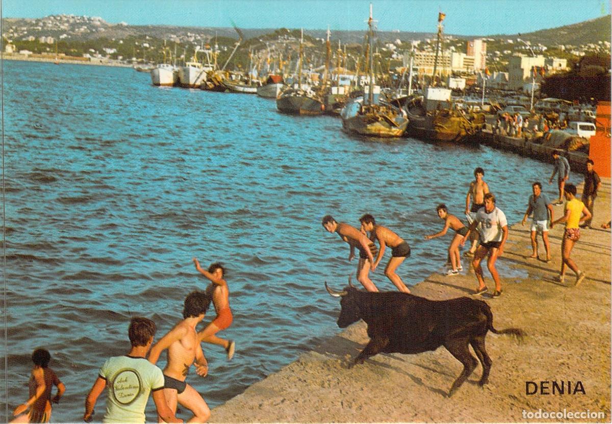 Postales: Postal Denia Alicante Fiestas de Julio Bous a la Mar