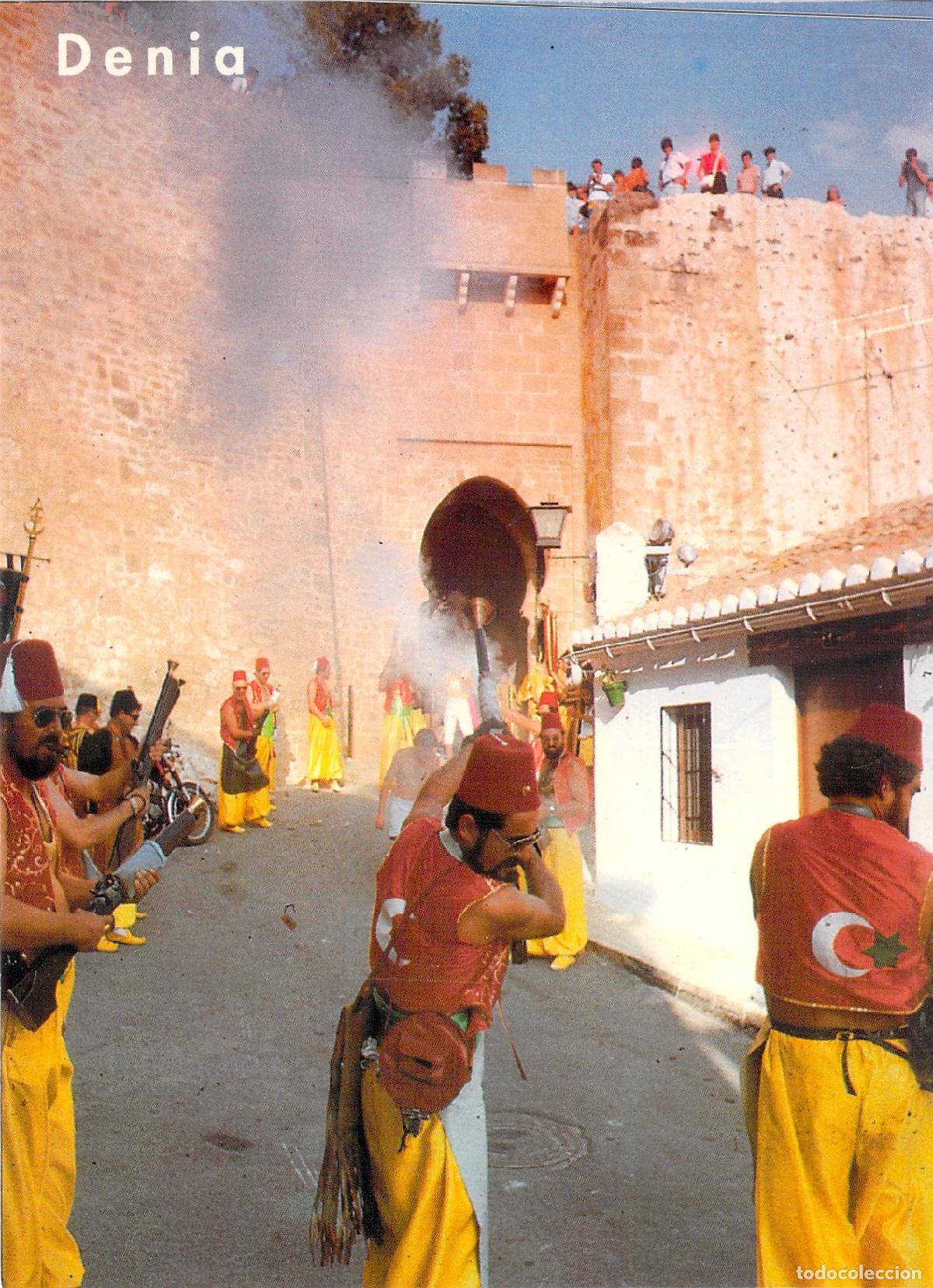 Postales: Postal de la Fiesta de Moros y Cristianos en Denia, Costa Blanca