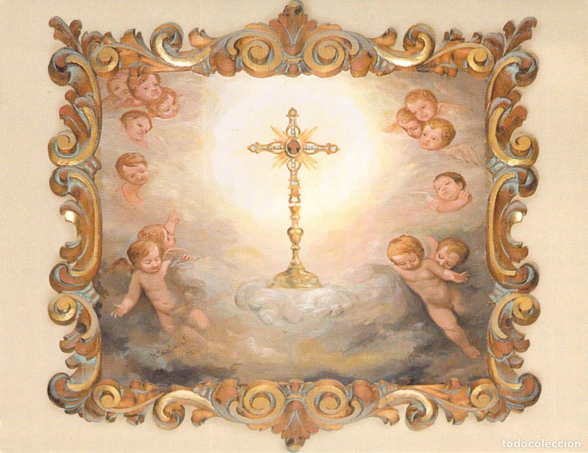 Postales: Postal Religiosa Sant&iacute;sima Cruz de Almusafes Pintura Sambonet