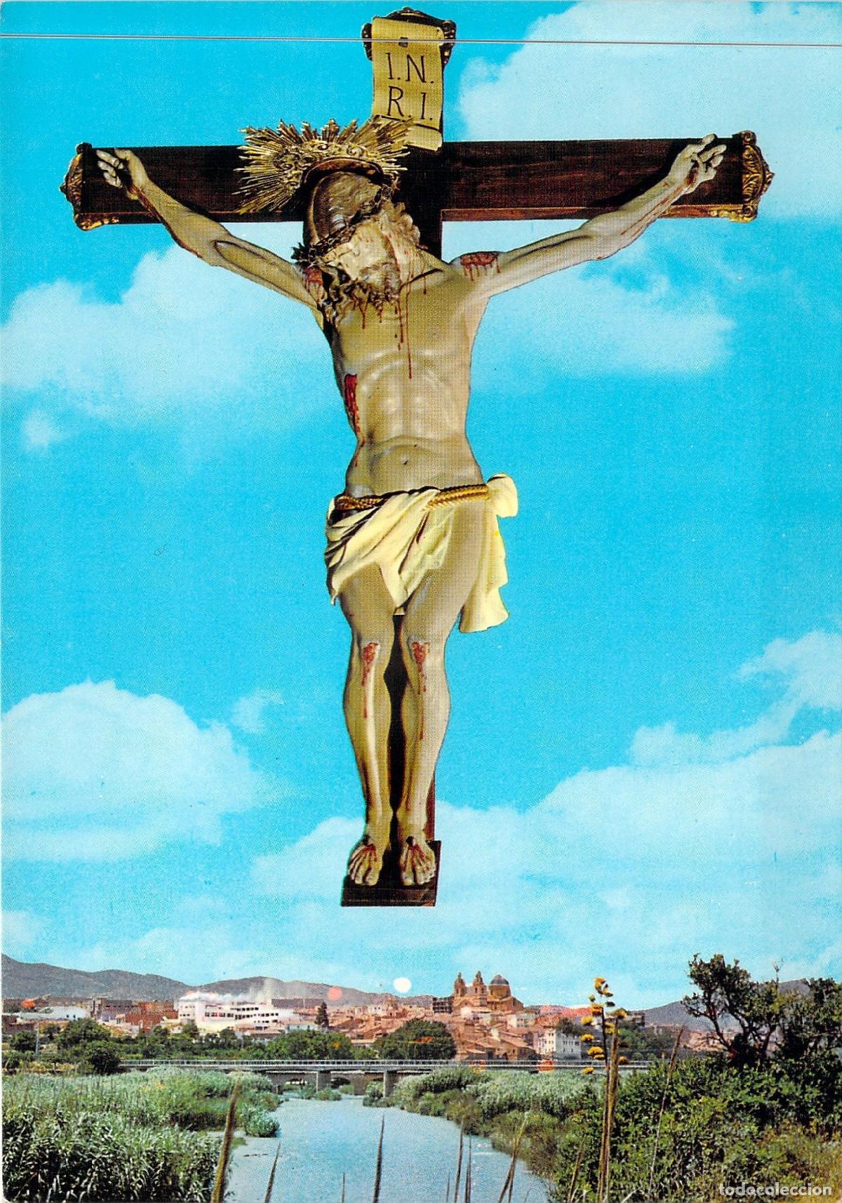 Postales: Postal Ribarroja del Turia: Cristo de los Afligidos y Vista Panor&aacute;mica