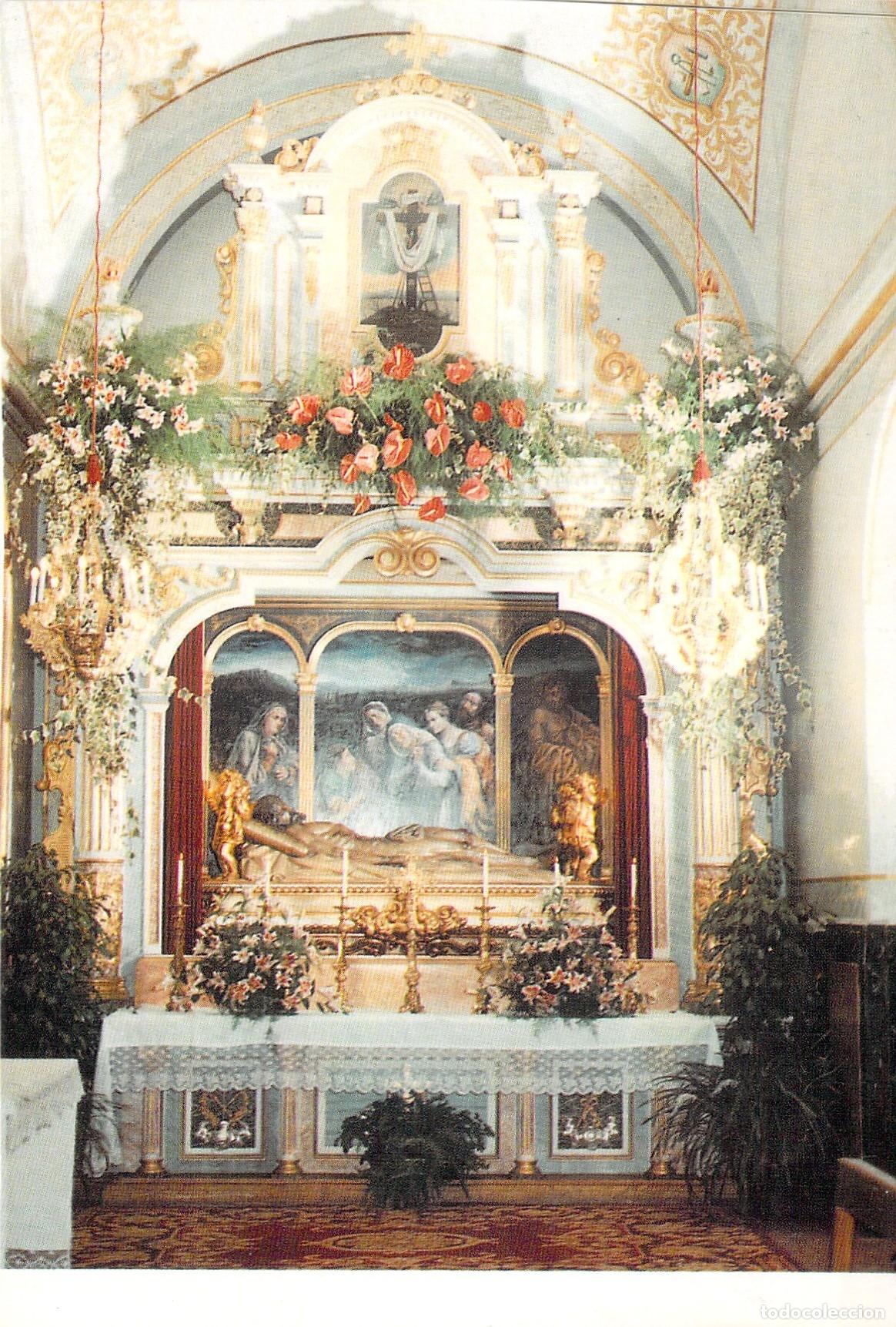Postales: Postal Altar y Retablo del Sant&iacute;simo Cristo de la Piedad en Sollana