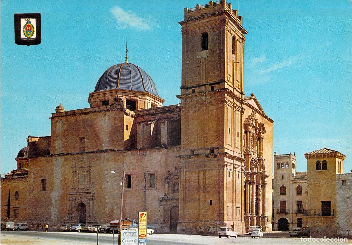 Postales: Postal de la Bas&iacute;lica de Santa Mar&iacute;a en Elche, Alicante
