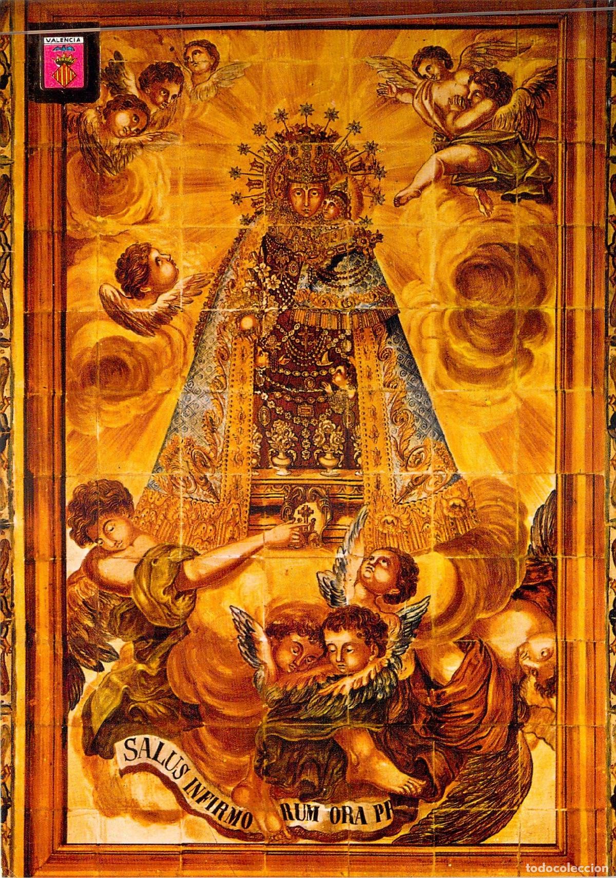 Postales: Postal Valencia Cer&aacute;mica Virgen de los Desamparados Patrona