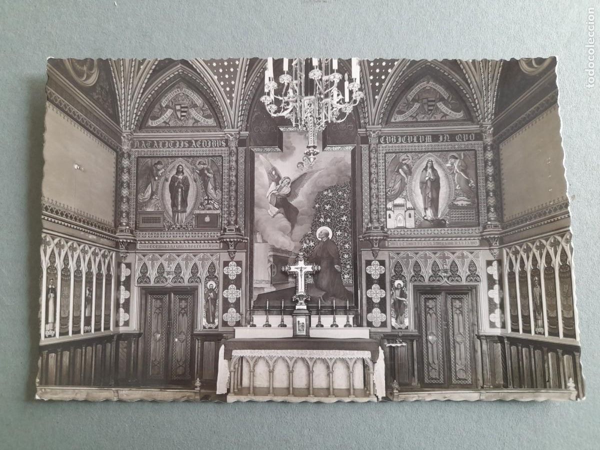 Postales: Postal gandia (valencia), palacio del santo duque, capilla g&oacute;tica, garaje llave escrita 1959