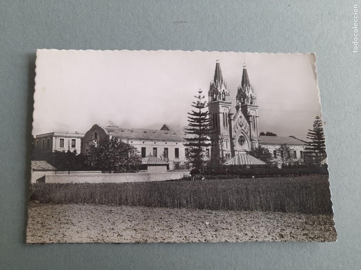 Postales: Postal gandia (valencia), 2, convento de las MM esclavas de sagrado coraz&oacute;n, garabella escrita 1950