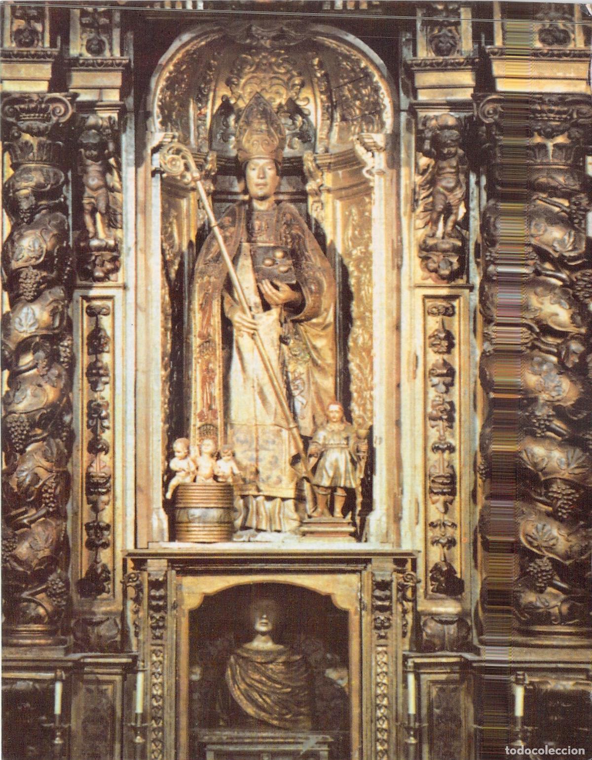 Postales: Postal Concatedral de San Nicol&aacute;s Alicante Imagen G&oacute;tica y Retablo Barroco