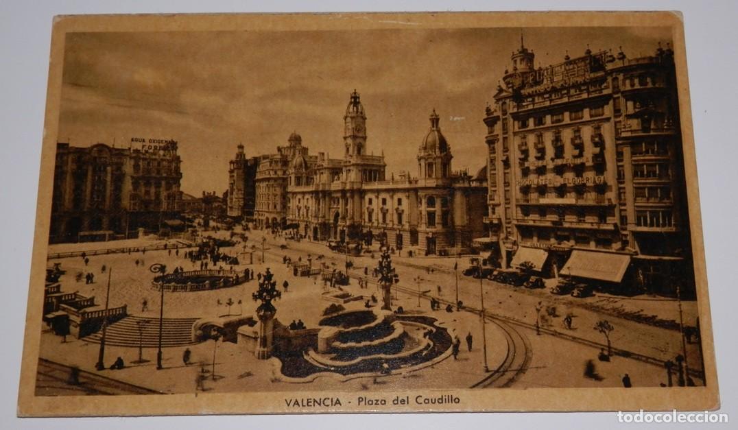 Postales: TARGETA POSTAL DE VALENCIA - PLAZA DEL CAUDILLO