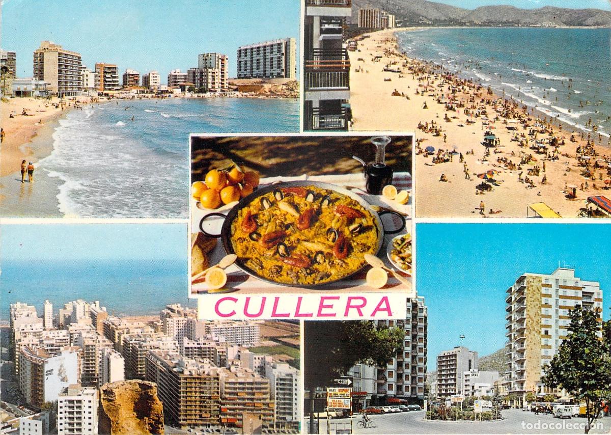 Postales: Postal Multi-vista de Cullera: Playa, Gastronom&iacute;a y Ciudad
