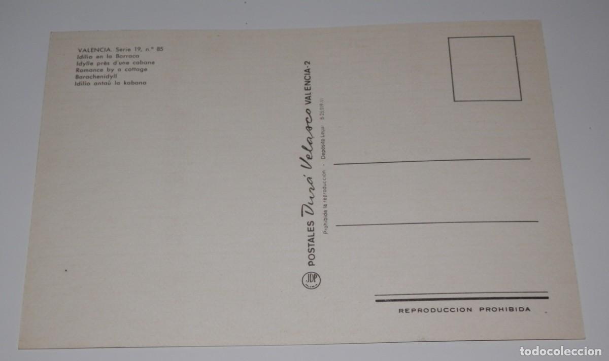 Postales: TARGETA POSTAL DE VALENCIA - IDILIO EN LA BARRACA - Foto 2
