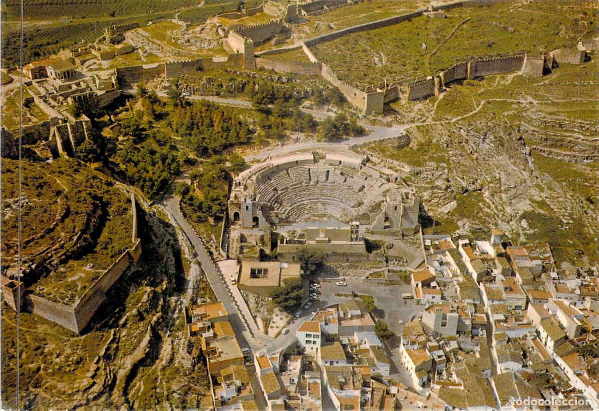 Postales: Postal de Sagunto, Valencia: Vista A&eacute;rea del Castillo y Teatro Romano