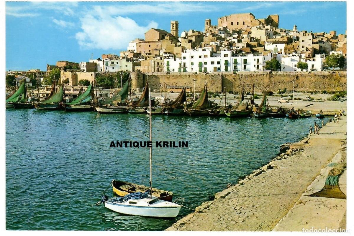 Postales: PE&Ntilde;ISCOLA N&ordm; 17 DETALLE DEL PUERTO / EDICION G. GARRABELLA / SIN FRANQUEAR