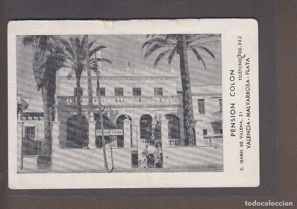 Cartoline: VALENCIA - MALVARROSA.- PENSI&Oacute;N COL&Oacute;N