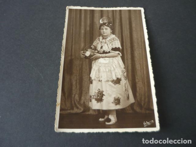 Postales: NI&Ntilde;A CON TRAJE DE FALLERA VALENCIANA POSTAL FOTOGRAFICA VELASCO FOTOGRAFO