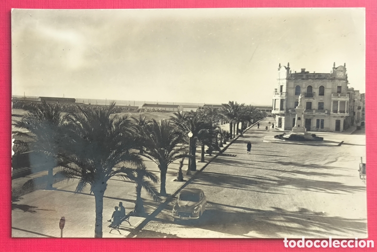 Postales: VINAR&Ograve;S AVINGUDA POSTAL FOTOGR&Aacute;FICA VINAROZ PUERTO CASTELL&Oacute; C. 1955