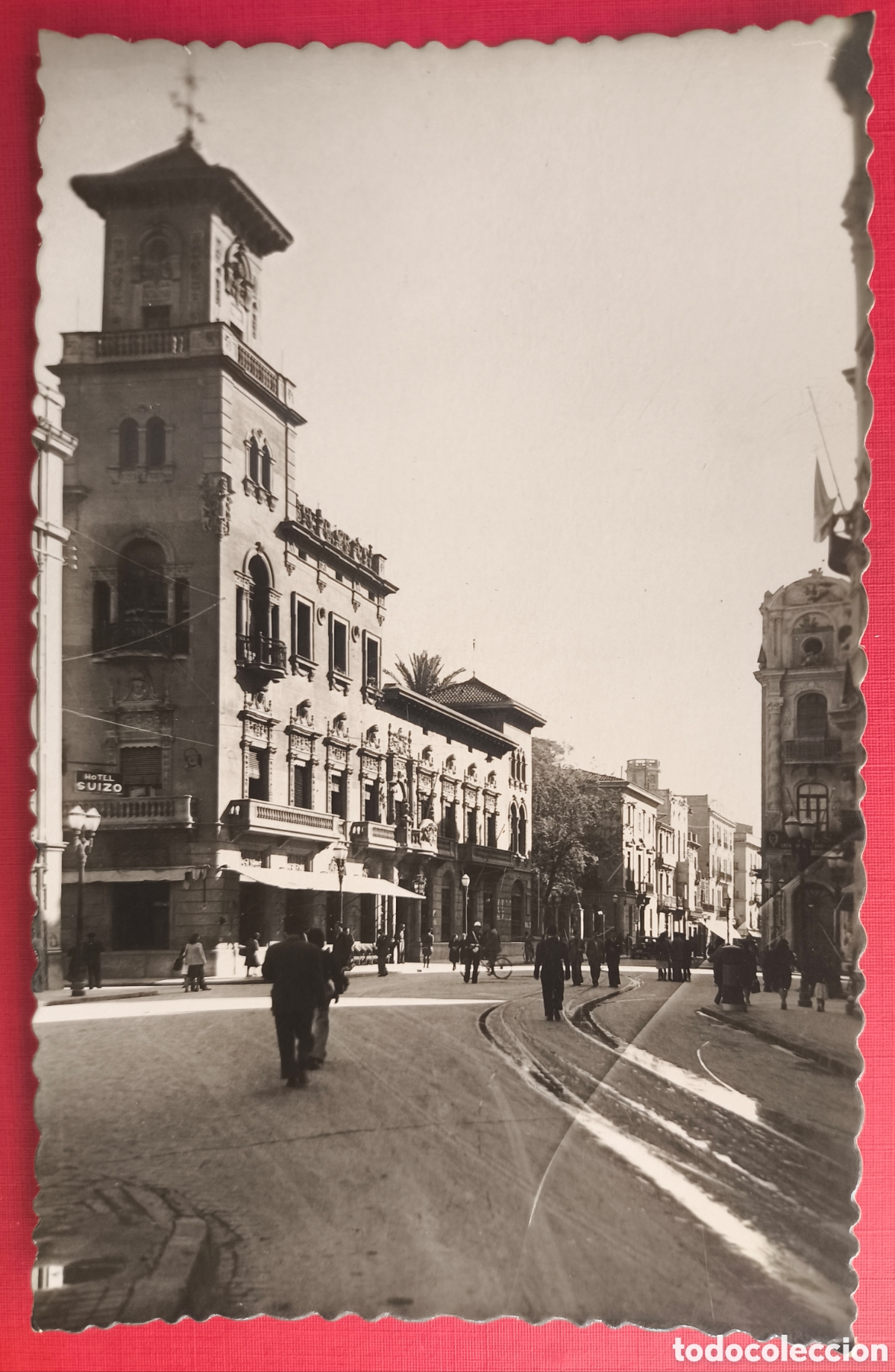 Postales: CASTELL&Oacute; PLA&Ccedil;A CASINO POSTAL FOTOGR&Aacute;FICA CASTELL&Oacute;N C. 1955