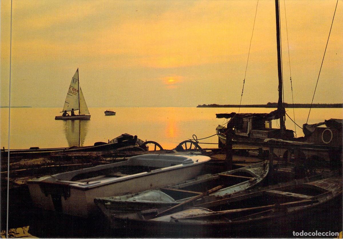 Postales: Postal Puesta de Sol en la Albufera de Valencia
