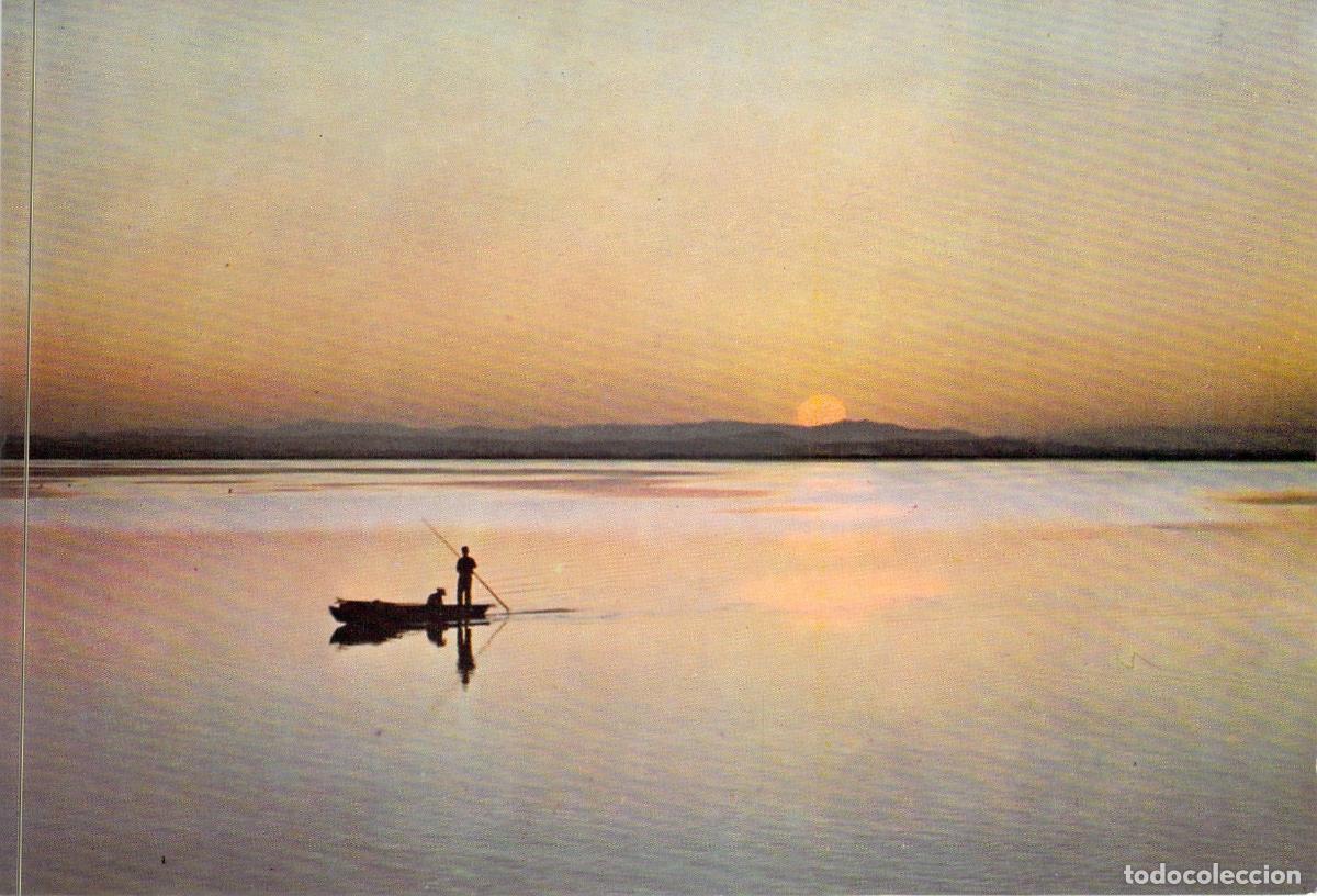 Postales: Postal Puesta de Sol en la Albufera de Valencia