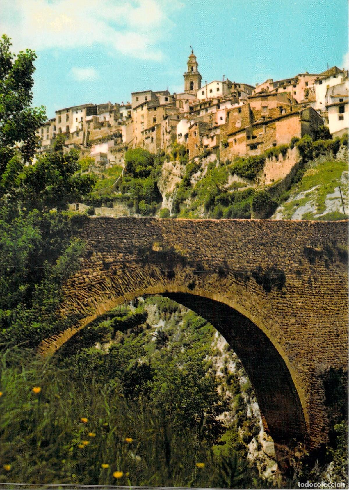 Postales: Postal de Bocairente Valencia - Antiguo Puente y Vista de la Villa