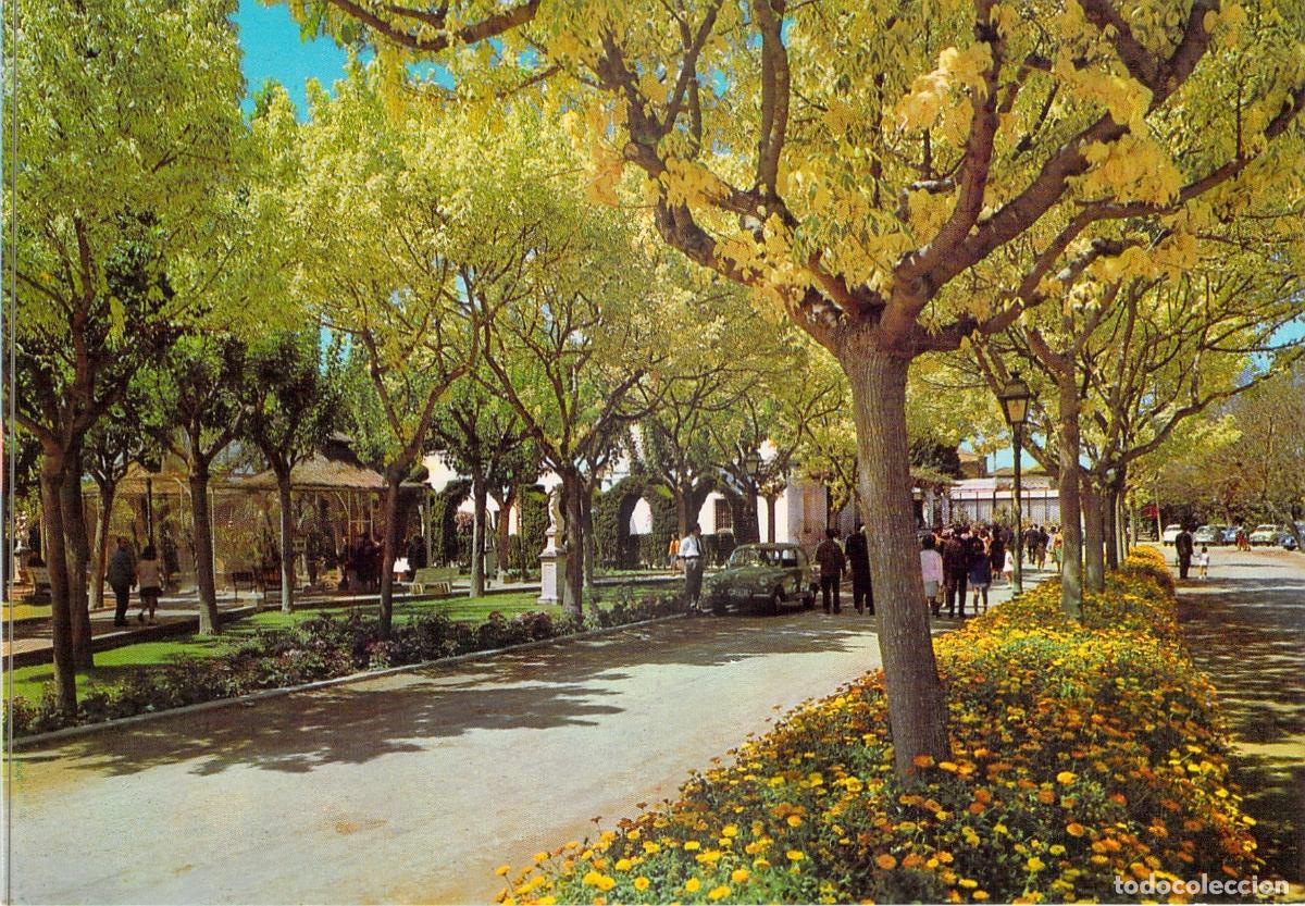 Postales: Postal de los Jardines del Real (Viveros) en Valencia