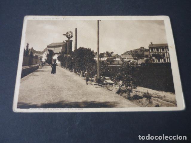Postales: COLONIA DE SANTA EULALIA ALICANTE AVENIDA MARGOT A LA ESTACION DEL FERROCARRIL