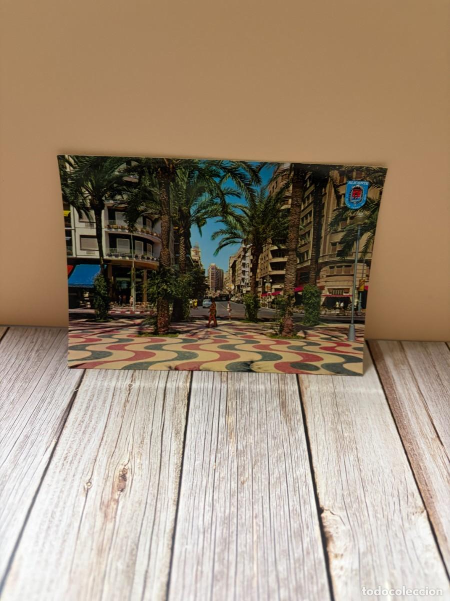 Postales: TARJETA POSTAL. ALICANTE. 34.- EXPLANADA DE ESPA&Ntilde;A. COMERCIAL PAPISA.
