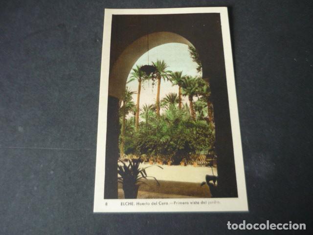 Cartes Postales: ELCHE ALICANTE HUERTO DEL CURA PRIMERA VISTA DEL JARDIN