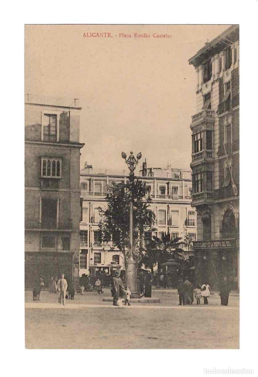Postales: TARJETA POSTAL ALICANTE. PLAZA EMILIO CASTELAR. EDICION ARCA DE NO&Eacute;