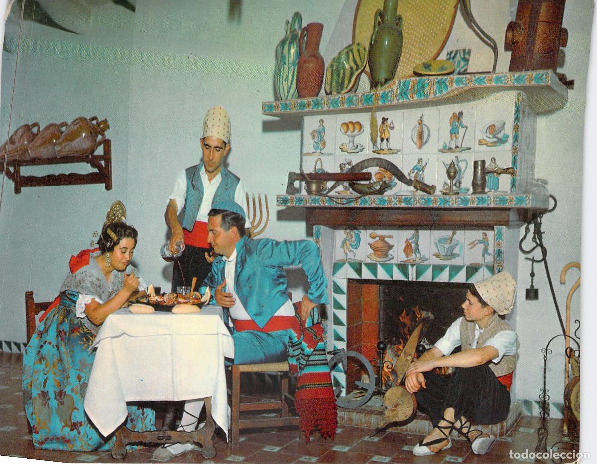 Postales: Postal Valencia Restaurante Casa Cesareo Tipos Regionales