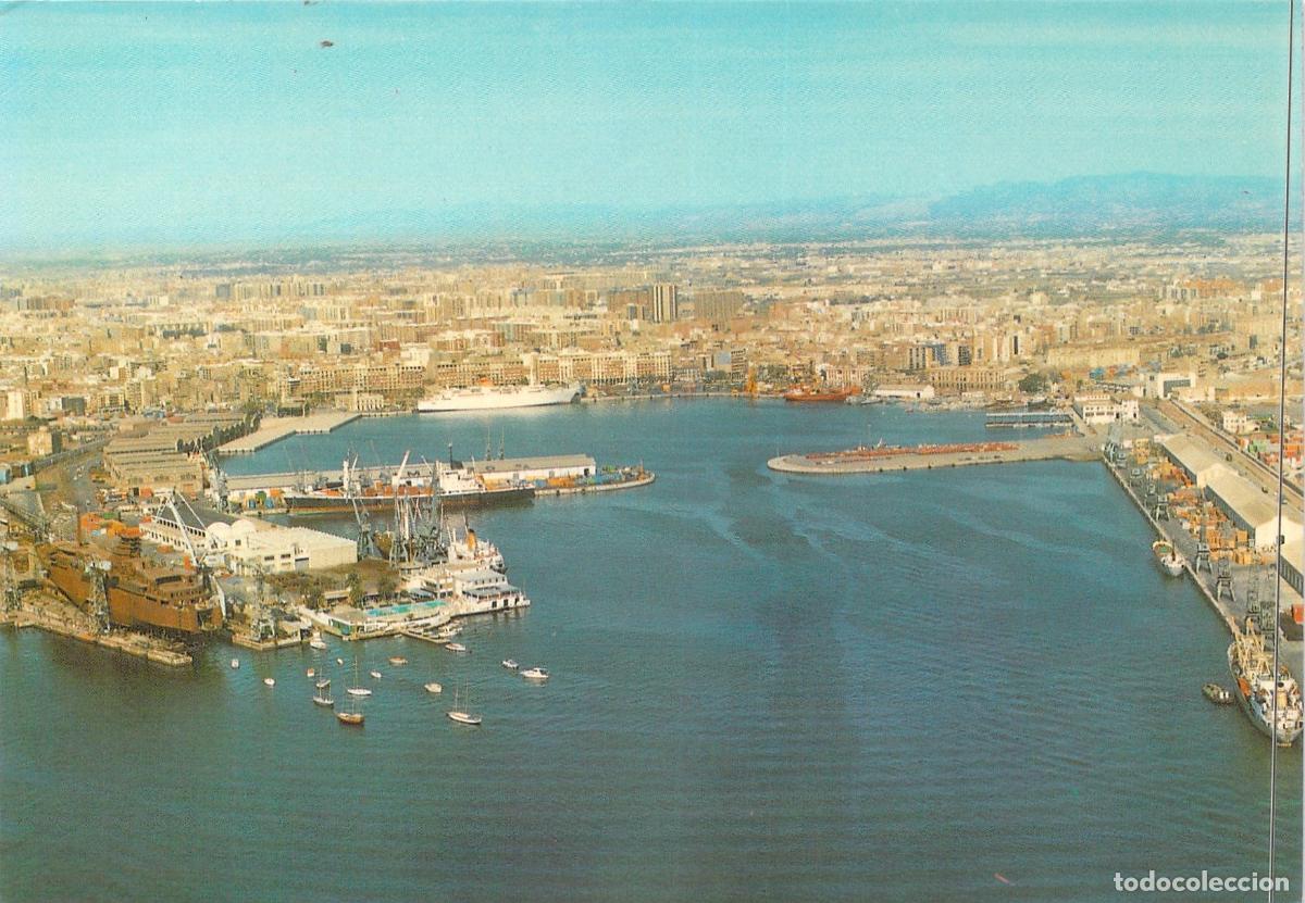 Postales: Postal de Vista A&eacute;rea del Puerto de Valencia